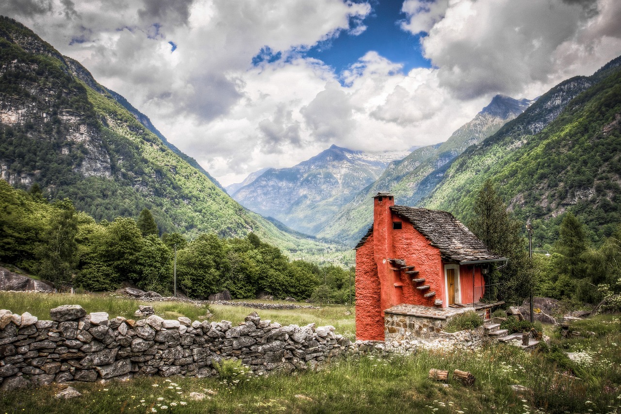 Ráda bydlím na vesnici. 